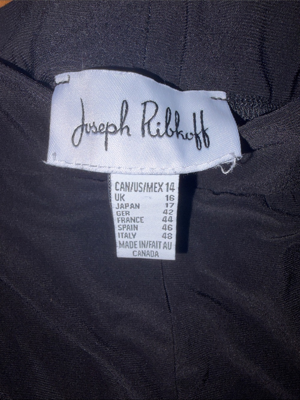 Joseph Ribkoff Black Draped Wide-Leg Harem Pants - Picture 2 of 2